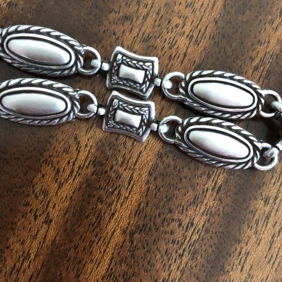 Brighton Two Tone  Chunky Ornate Link reversible Necklace - Picture 9 of 13